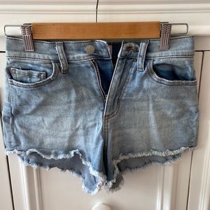 Victoria Secret Pink size 0 denim frayed shorts